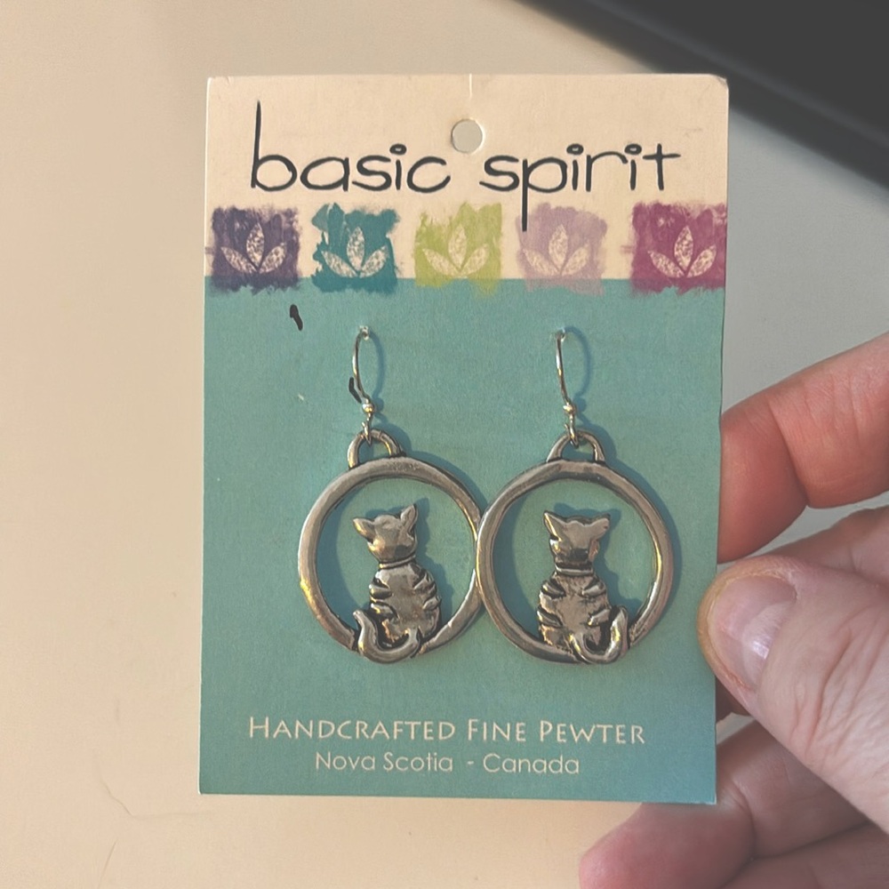Basic Spirit Pewter Earrings